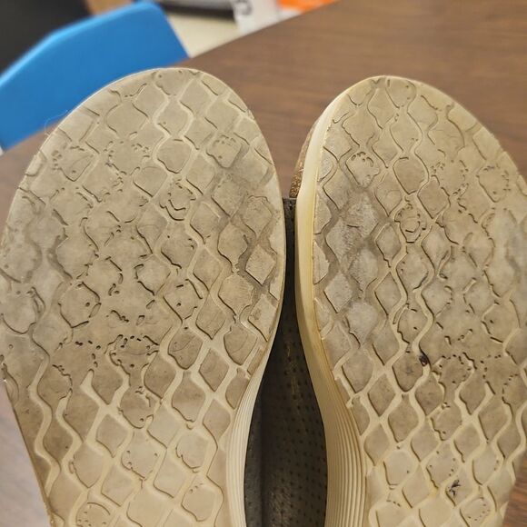 FLY London Metallic Perforated Slide Sandals Size 39 - Picture 6 of 9